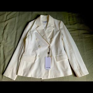 NWT Lacoste white blazer